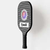 White Standard Ribbon door Kenneth Yoncich Pickleball Paddle (Links)