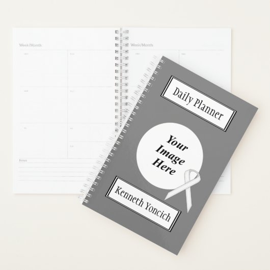 White Standard Ribbon door Kenneth Yoncich Planner (Display)