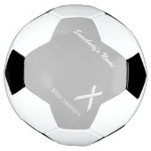 White Standard Ribbon Sjabloon door Kenneth Yoncic Voetbal (Gedraaid)