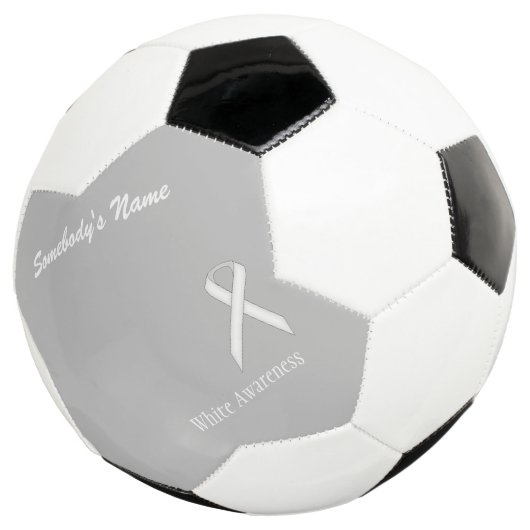 White Standard Ribbon Sjabloon door Kenneth Yoncic Voetbal (Drie kwart)