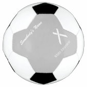 White Standard Ribbon Sjabloon door Kenneth Yoncic Voetbal (Voorkant)