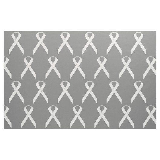 White Standard Ribbon Stof (Fat Quarter)