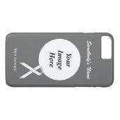 White Standard Ribbon Tmpl van Kenneth Yoncich Case-Mate iPhone Case (Achterkant (Horizontaal))
