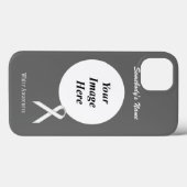 White Standard Ribbon Tmpl van Kenneth Yoncich Case-Mate iPhone Case (Achterkant (horizontaal))
