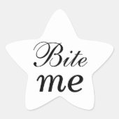 White Star bijt me Sticker (Voorkant)