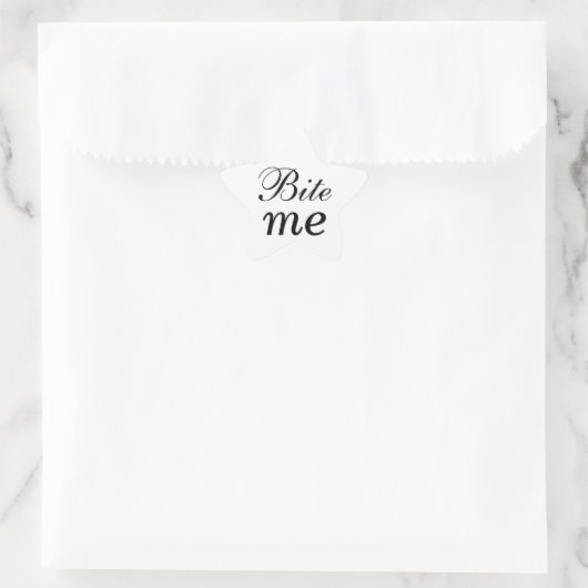 White Star bijt me Sticker (Tas)