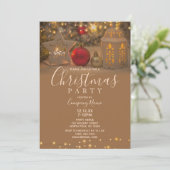 White Star Corporate Holiday Kerstparty Kaart (Staand voorkant)