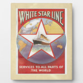  White Star Cruise Ships Advertisement Fotoplaat (Voorkant)
