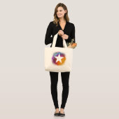 White Star Grote Tote Bag (Voorkant (model))