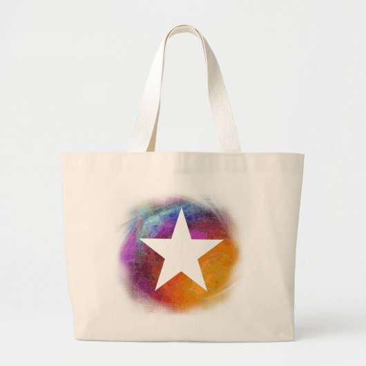 White Star Grote Tote Bag (Voorkant)