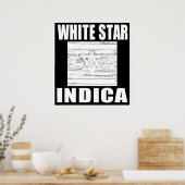 WHITE STAR INDICA POSTER (Keuken)
