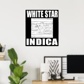 WHITE STAR INDICA POSTER (Thuiskantoor)