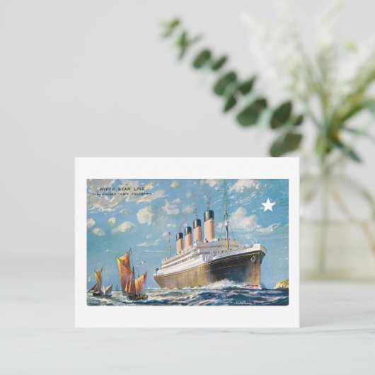 White Star Line Briefkaart (Staand voorkant)