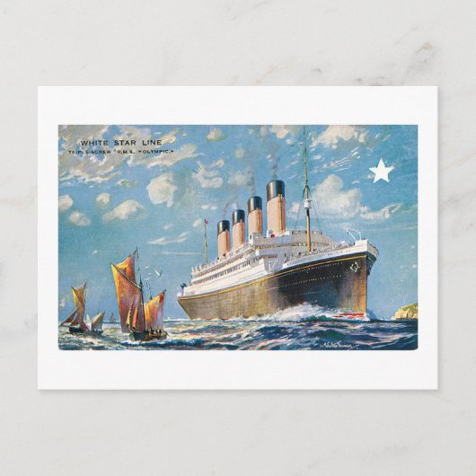 White Star Line Briefkaart (Voorkant)