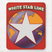White Star line cruiseschip reclame. Muismat (Voorkant)