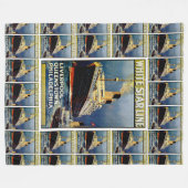 White Star Line Fleece Deken (Voorkant (Horizontaal))