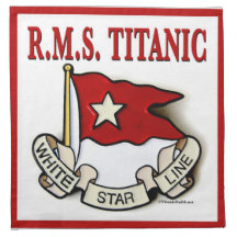 White Star Line Linnen servetten (set van 4)