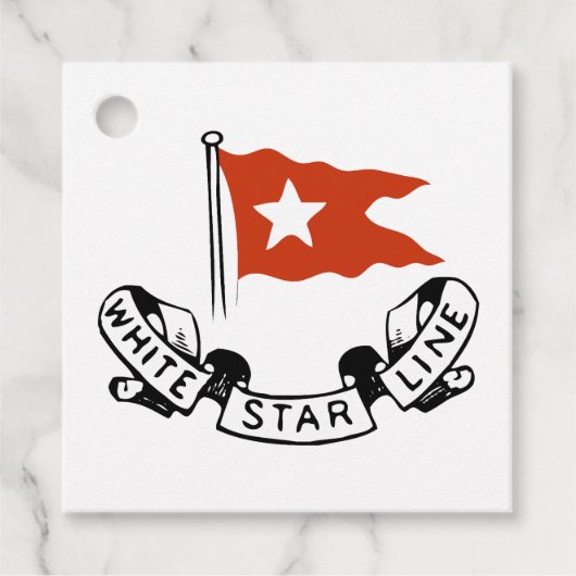 White Star Line Logo Bedankjes Labels (Voorkant)