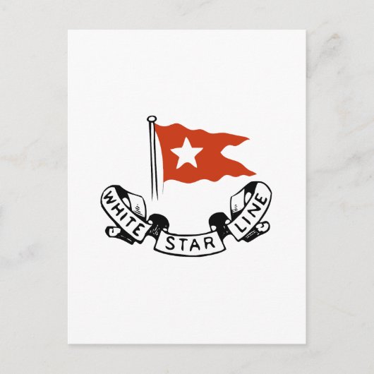 White Star Line Logo Briefkaart (Voorkant)