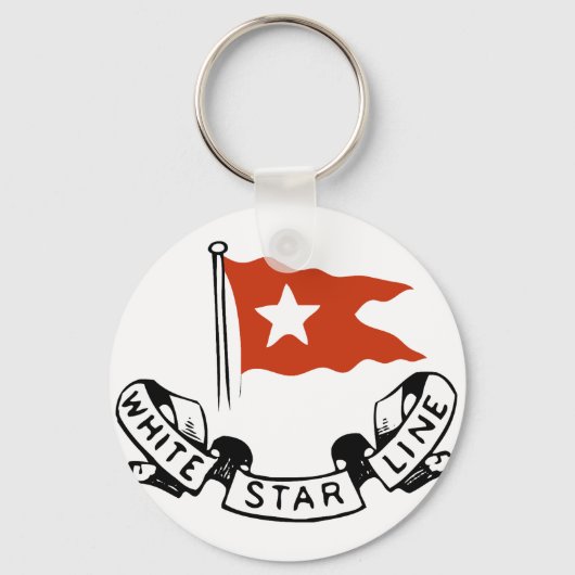 White Star Line Logo Sleutelhanger (Voorkant)
