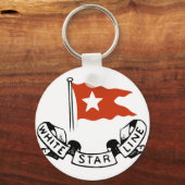 White Star Line Logo Sleutelhanger (Voorkant)