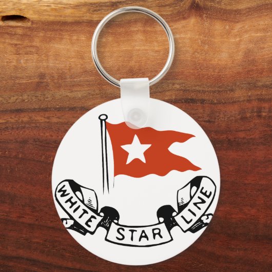 White Star Line Logo Sleutelhanger (Voorkant)