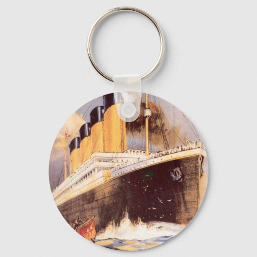 White Star Line Logo Sleutelhanger (Achterkant)