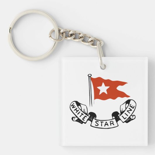 White Star Line Logo Sleutelhanger (voorkant)