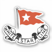 White Star Line Logo Sticker (Voorkant)