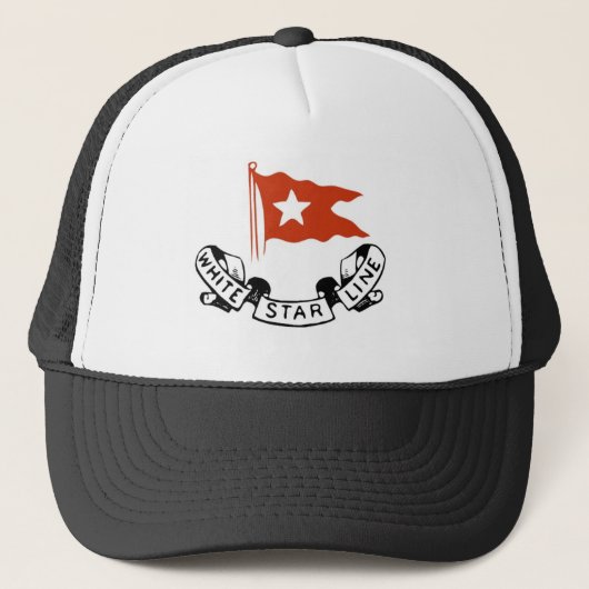White Star Line Logo Trucker Pet (Voorkant)
