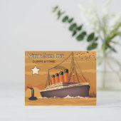 White Star Line, Olympic and Titanic Oversea Ship Briefkaart (Staand voorkant)