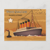 White Star Line, Olympic and Titanic Oversea Ship Briefkaart (Voorkant)