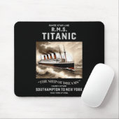 White Star Line Rms Titanic Ship Boys Kids Men Muismat (Met muis)