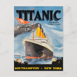 White Star Line Titanic AD Briefkaart