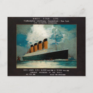 White Star Line Titanic Art Briefkaart
