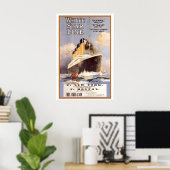 White Star Line Titanic Grootste Stoomschepen ter Poster (Thuiskantoor)