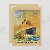White Star Line Titanic & Olympic en Briefkaart (Voorkant / Achterkant)
