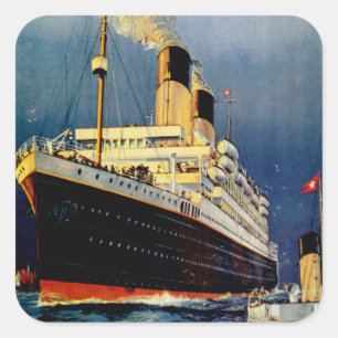 White Star Line Vierkante Sticker