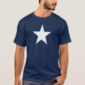 White Star Navy Blue T-Shirt (Voorkant)