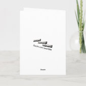 White Star Pattern on Blue to Magenta Ombre Kaart (Achterkant)