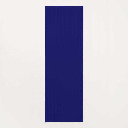 White Star Pattern on Navy Blue Yogamat (Achterkant)