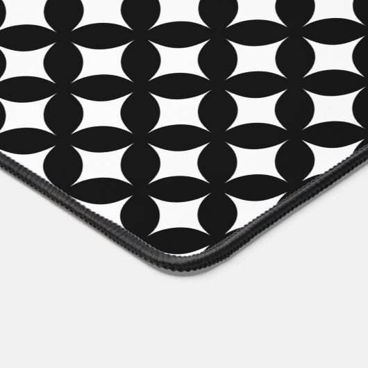 White Star Pattern op Black Bureaumat (Hoek)
