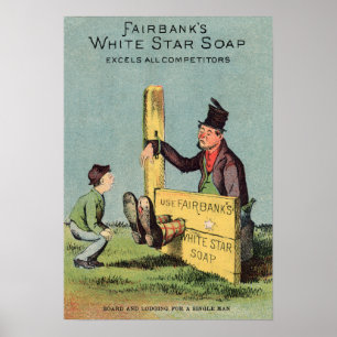 White Star Soap Ad van Fairbank Poster