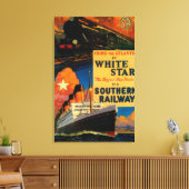White Star SR  PosterEurope Canvas Afdruk (Insitu (Woonkamer))