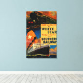White Star SR  PosterEurope Canvas Afdruk (Insitu (Houten vloer))