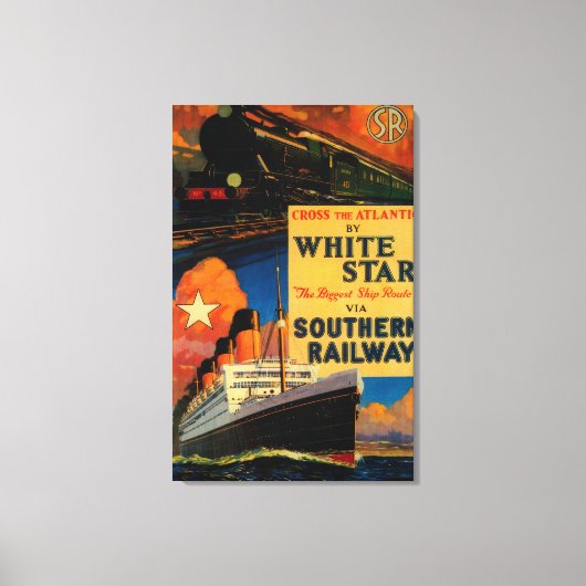 White Star SR  PosterEurope Canvas Afdruk (Voorkant)
