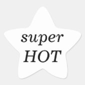 White Star Super Hot Sticker (Voorkant)