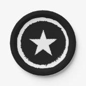 White Star Symbol, symbool voor patriottisch milit Papieren Bordje (Voorkant)