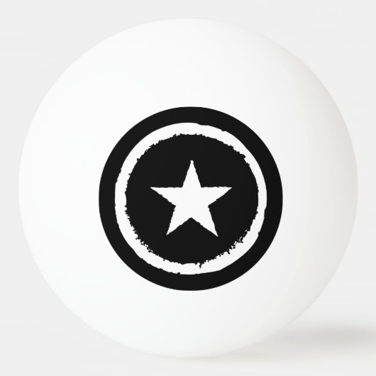 White Star Symbol, symbool voor patriottisch milit Pingpongbal (Voorkant)