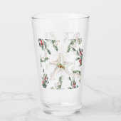 White Starfish Beach Kerstvakantie Glas (Achterkant)